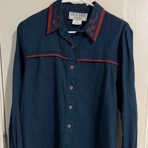 VTG Women's Eagle River Traders Western button up blouse